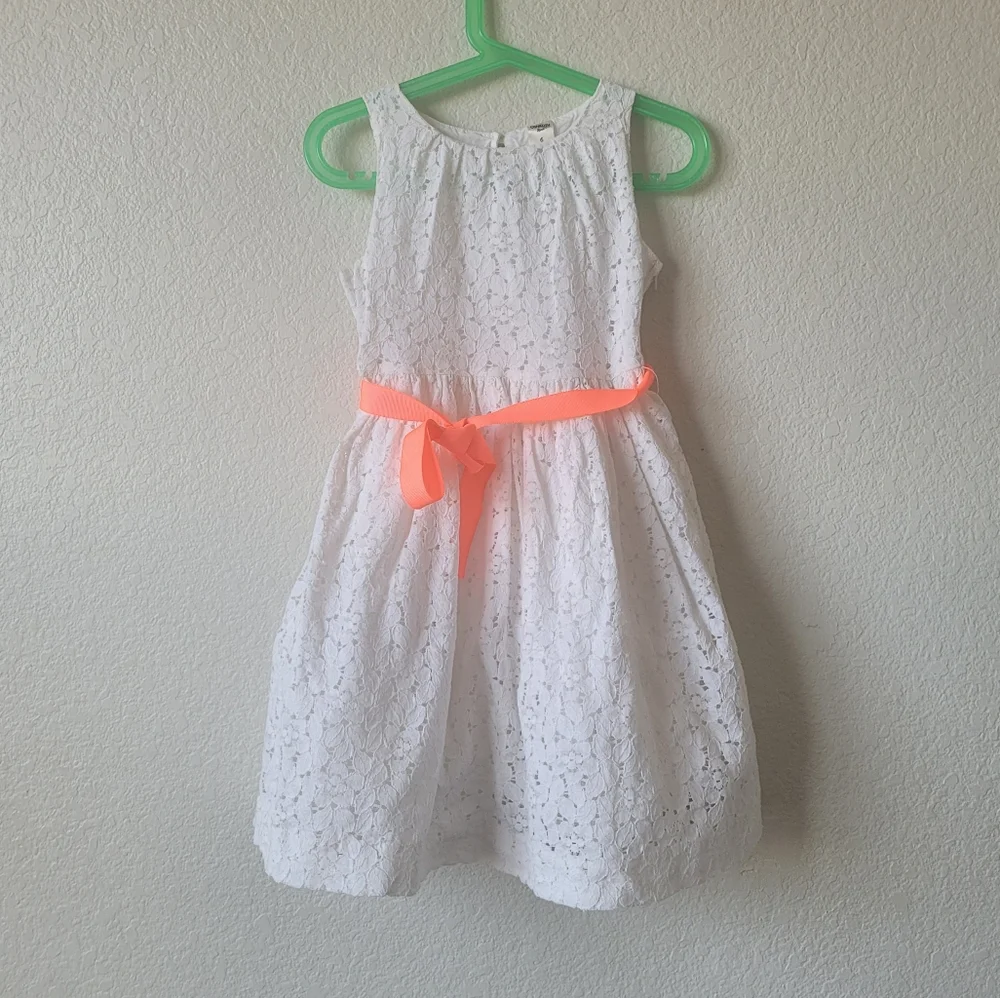 Oshkosh B'gosh White Lace Dress Size 6